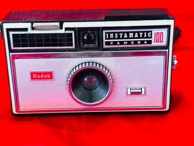 KODAK INSTAMATIC 100 CAMERA, ELECTRIC SLIDE VIEWER, POLAROID CAMERA