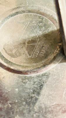 1940’s/1950’ POTATO RICER, GARLIC PRESS, ENAMELED PAN ANTIQUE BLUE BALL CANNING JARS, WODDEN COOKING UTENSILS