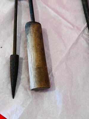 BLACKSMITH TOOLS., SLIDE HAMMER/PUNCH TYPE TOOL, MARKING TOOL, NIPPING PLIERS