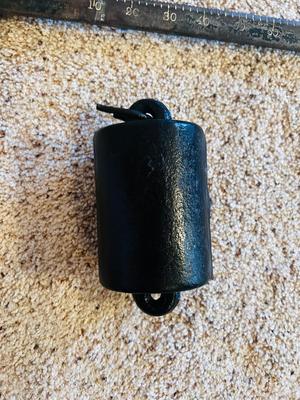 ANTIQUE BEAM HANGING BARN SCALE FOR COTTON OR TOBACCO WITH WEIGHTS