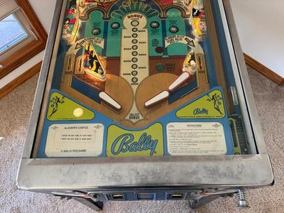 1975 “ALADDIN’S CASTLE” PINBALL MACHINE BY BALLY