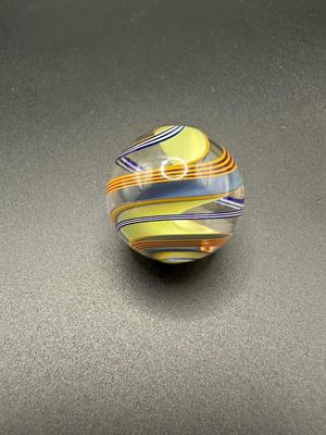 MULTICOLORED RIBBON CORE SWIRL MARBLE