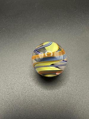 MULTICOLORED RIBBON CORE SWIRL MARBLE