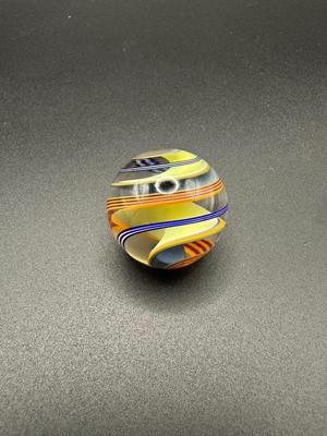 MULTICOLORED RIBBON CORE SWIRL MARBLE