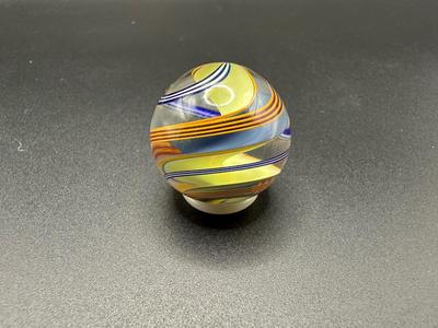MULTICOLORED RIBBON CORE SWIRL MARBLE