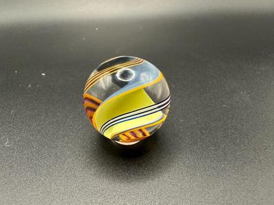 MULTICOLORED RIBBON CORE SWIRL MARBLE