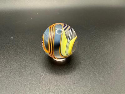 MULTICOLORED RIBBON CORE SWIRL MARBLE