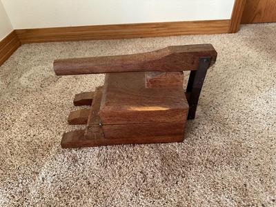 VINTAGE PRIMITIVE WOODEN TORTILLA PRESS