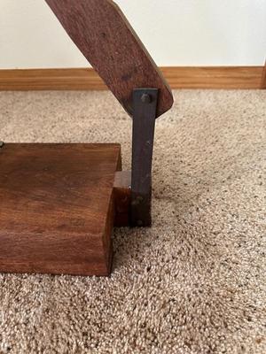 VINTAGE PRIMITIVE WOODEN TORTILLA PRESS