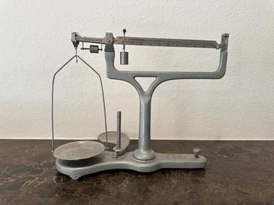 VINTAGE WELCH SCIENTIFIC COMPANY TRIPLE BEAM BALANCE SCALE
