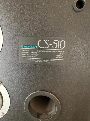 VINTAGE PIONEER COMPONENT HOME STEREO SYSTEM - BLUE LINE SERIES - WITH MATCHING AUDIO CABINET