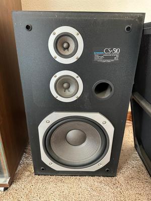 VINTAGE PIONEER COMPONENT HOME STEREO SYSTEM - BLUE LINE SERIES - WITH MATCHING AUDIO CABINET