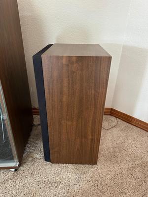 VINTAGE PIONEER COMPONENT HOME STEREO SYSTEM - BLUE LINE SERIES - WITH MATCHING AUDIO CABINET