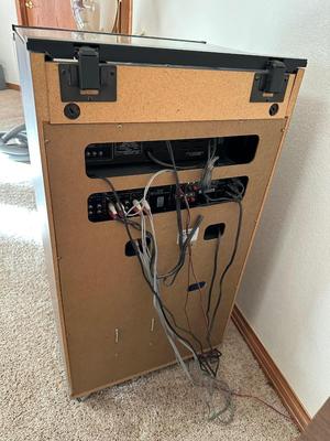 VINTAGE PIONEER COMPONENT HOME STEREO SYSTEM - BLUE LINE SERIES - WITH MATCHING AUDIO CABINET