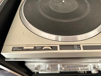 VINTAGE PIONEER COMPONENT HOME STEREO SYSTEM - BLUE LINE SERIES - WITH MATCHING AUDIO CABINET