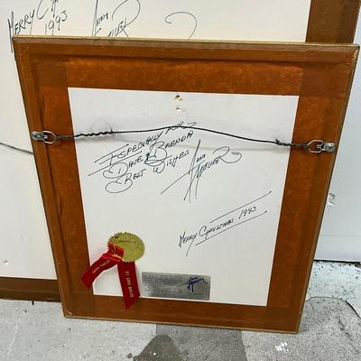 925 Set Of Three Signed Anni Moller Prints