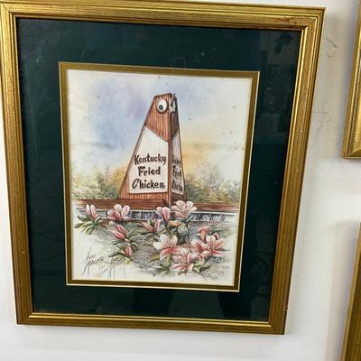 925 Set Of Three Signed Anni Moller Prints