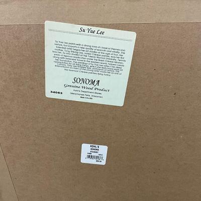 931 Su Yue Lee Red Flowers Reproduction Prints Framed