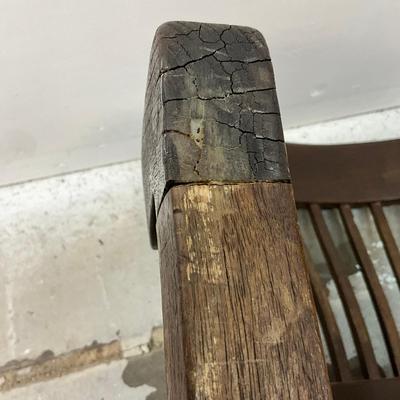 933 Antique Bankers Chair