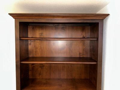 LARGE BEAUTIFUL FREE STANDING BOOKCASE WITH COFFEE FINISH