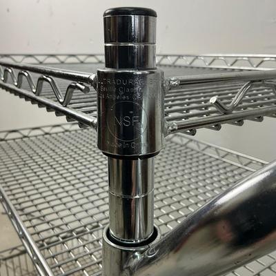 936 Three Tier Stainless Steel Rolling Cart/Commercial Utility Cart