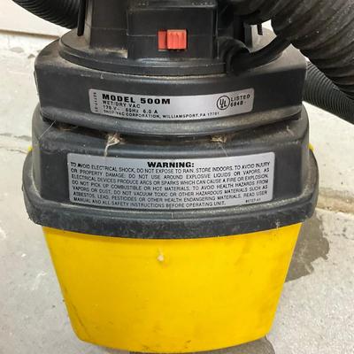 942 Shop Vac 1.5 Gallon Wet/Dry Vacuum WithKubota Wet/Dry Vacuum
