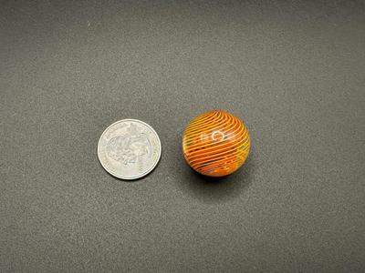 MULTICOLORED DIVIDED RIBBON SWIRL MARBLE