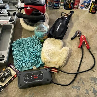 1030 Bon Aire Polisher/Buffer, Brookstone Car Cleaner, Brushes, Chemical Cleaners, Battery Charger
