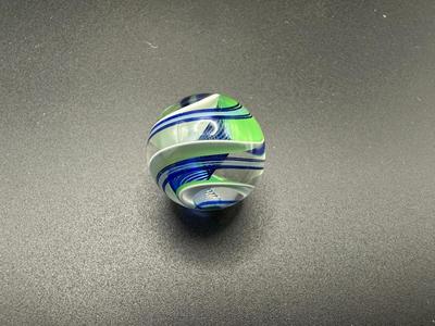 MULTICOLORED LATTICINIO SWIRL CORE MARBLE