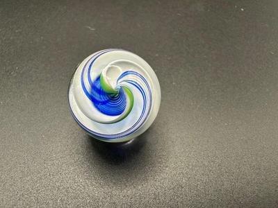MULTICOLORED LATTICINIO SWIRL CORE MARBLE