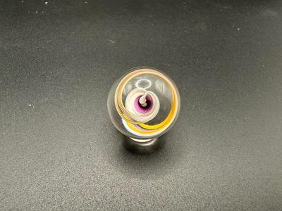 RAINBOW RIBBON CORE MARBLE WITH SWIRLS