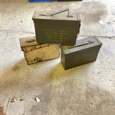 1037 Vintage/Antique Ammunition Cans
