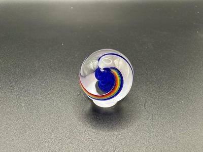 MULTICOLORED RAINBOW SWIRL MARBLE