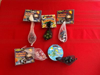 5 UNOPENED BAG OF MARBLES