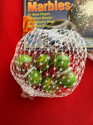 5 UNOPENED BAG OF MARBLES