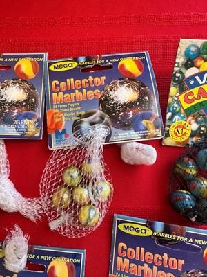 5 UNOPENED BAG OF MARBLES