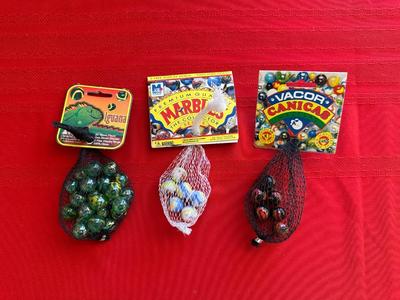 3 UNOPENED BAG OF MARBLES