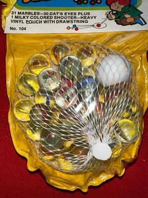 3 UNOPENED BAG OF MARBLES