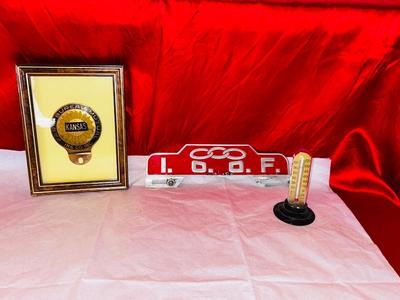 INDEPENDENT ORDER OF ODD FELLOWS LICENSE PLATE TOPPER and see description for others