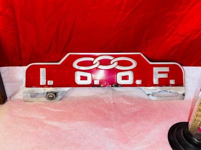 INDEPENDENT ORDER OF ODD FELLOWS LICENSE PLATE TOPPER and see description for others