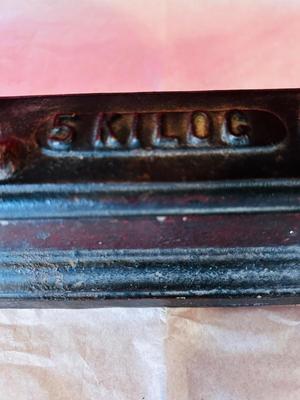 19th CENTURY FRENCH CAST IRON AND BRASS BALANCE SCALE