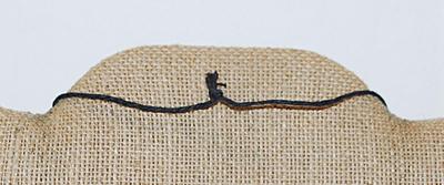 Silver Tone PENDANT/NECKLACE Combo in Crescent Shape and a Black Rope Cord 30" L