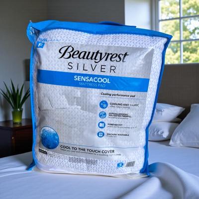 Beautyrest Silver Sensacool Mattress Pad, Full Sizem Appears New