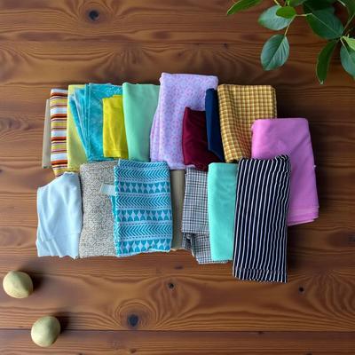 Big Box of Polyester Double Knit Fabrics