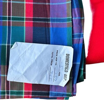 Big Box of Fabrics, Variety of Types- Wool, Cotton, Velveteen+