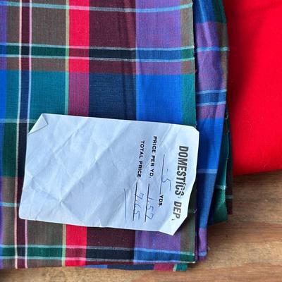 Big Box of Fabrics, Variety of Types- Wool, Cotton, Velveteen+