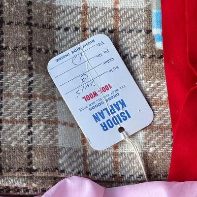 Big Box of Fabrics, Variety of Types- Wool, Cotton, Velveteen+