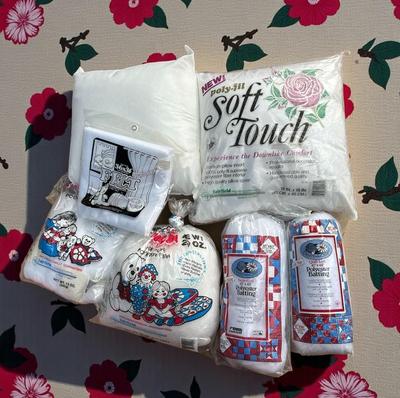 Lot of Batting, Felt, and Pillow Inserts