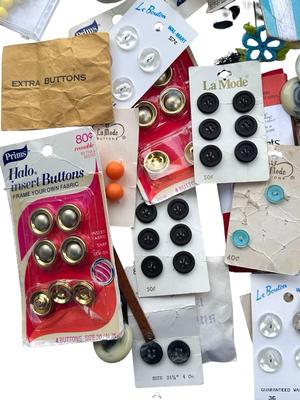 Big Lot of Vintage Sewing Notions and Patterns