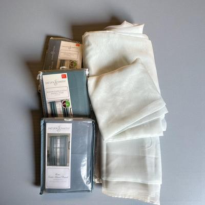 Lot of WIndow Treatments - Sheers and Blue Room Darkening Panels & Sheers (Found the 2nd Sheer Panel!)